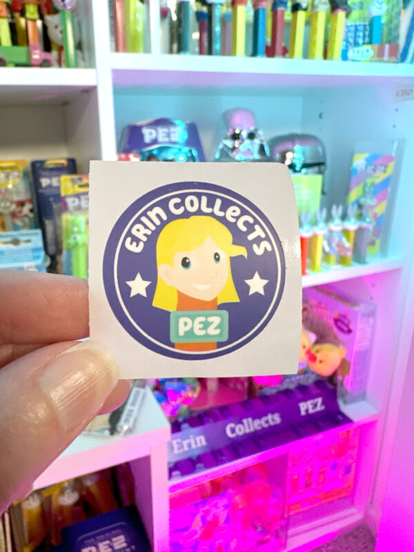 Coach Whistle PEZ Sticker Set With 2 PEZ & 2 Stickers - Yellow, Orange, & Purple - Image 2