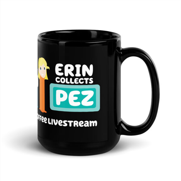 Erin Collects PEZ Livestream Black Mug - Image 5